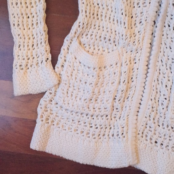 Women’s cream cardigan Anthropologie XS hoodie - Picture 4 of 6